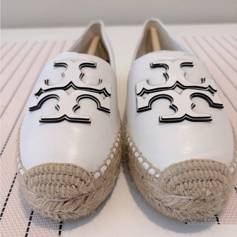 Tory Burch INES PLATFORM ESPADRILLE - Gardenia - Size 5